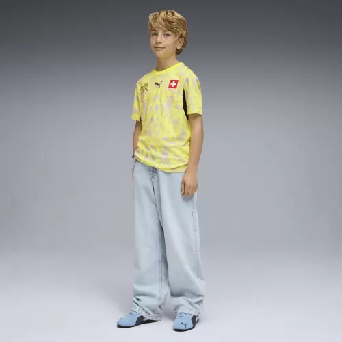 Schweiz Kinder Torwart Trikot WM Gelb - 2026